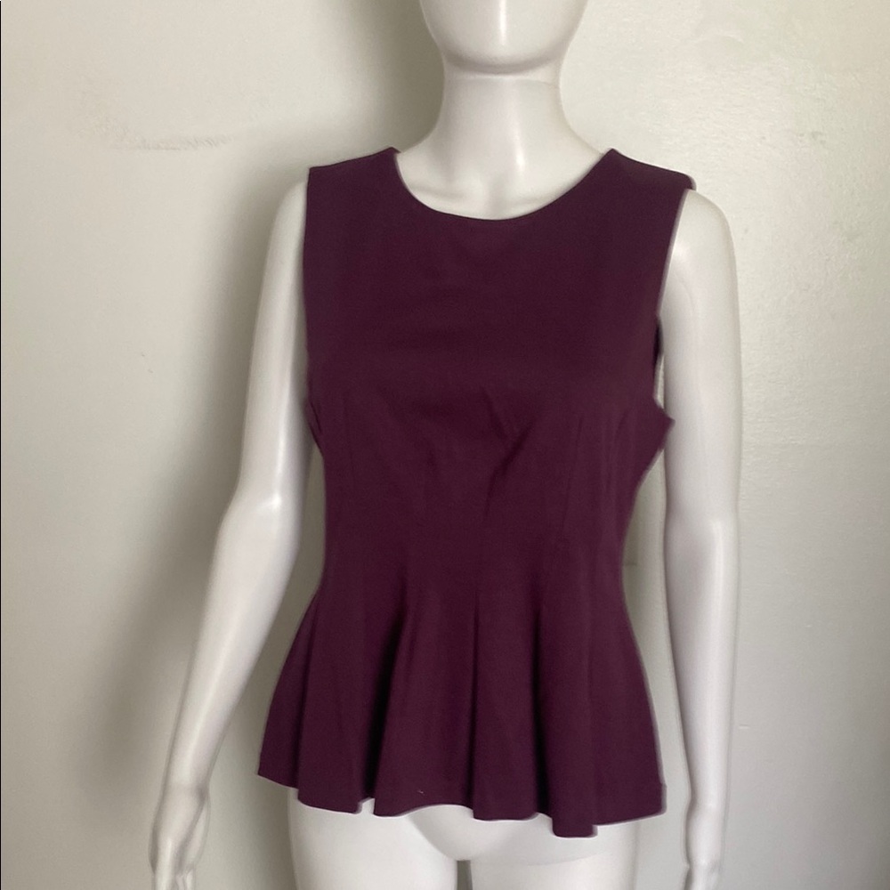 Halogen Plum Sleeveless Top